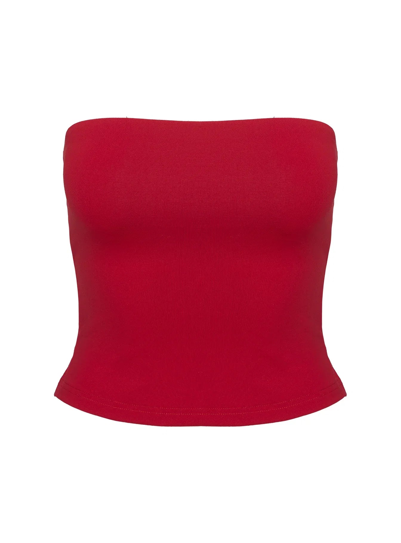 Aurorah Strapless Top Red