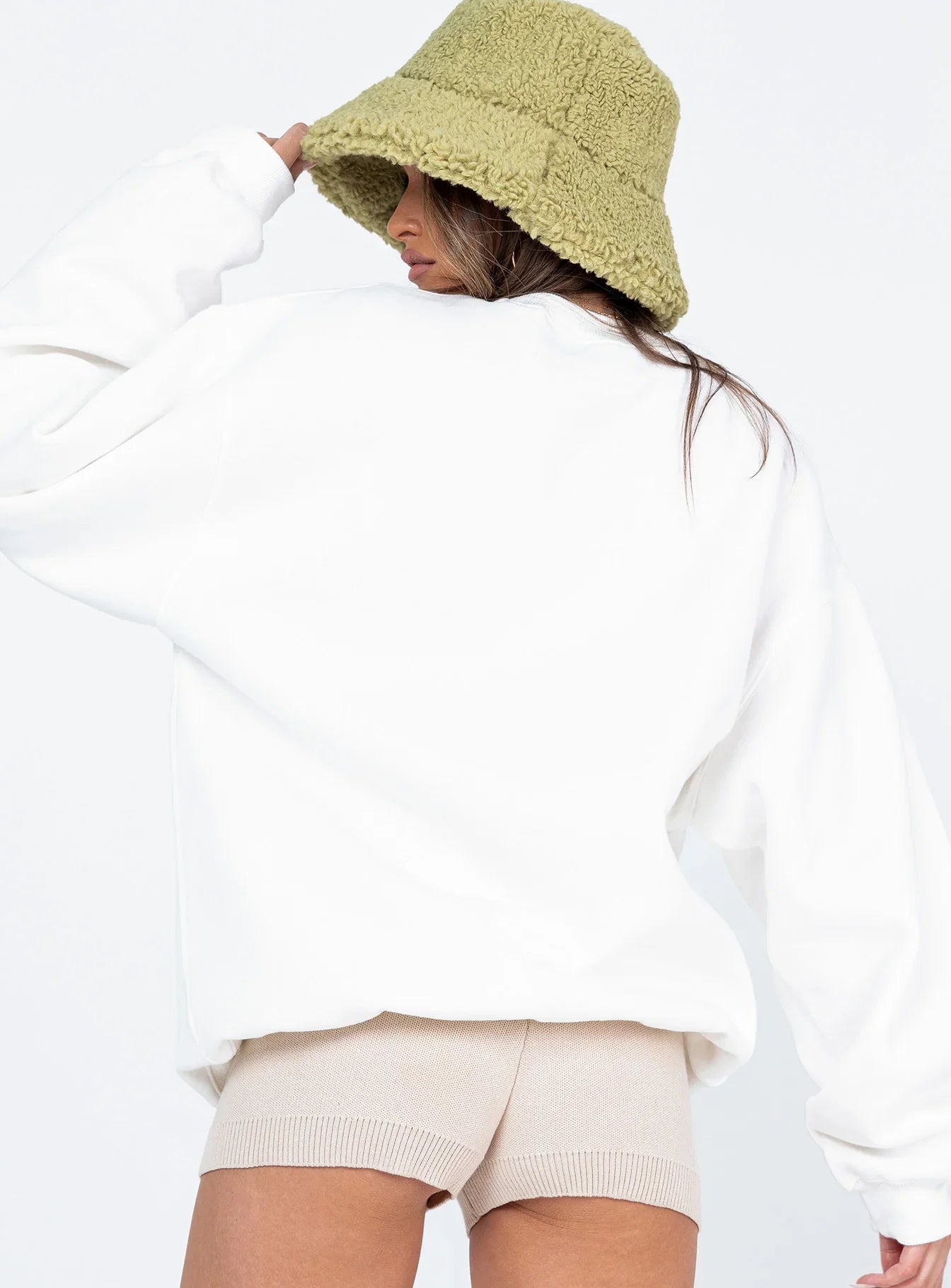 Colorado Oversized Crewneck Sweatshirt White