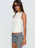 Lorinna Tie Shoulder Top Cream
