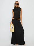 Ford Maxi Skirt Onyx Polka Dot