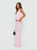 Zespri Lace Jersey Top Pink
