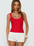 Justina Bandage Top Red