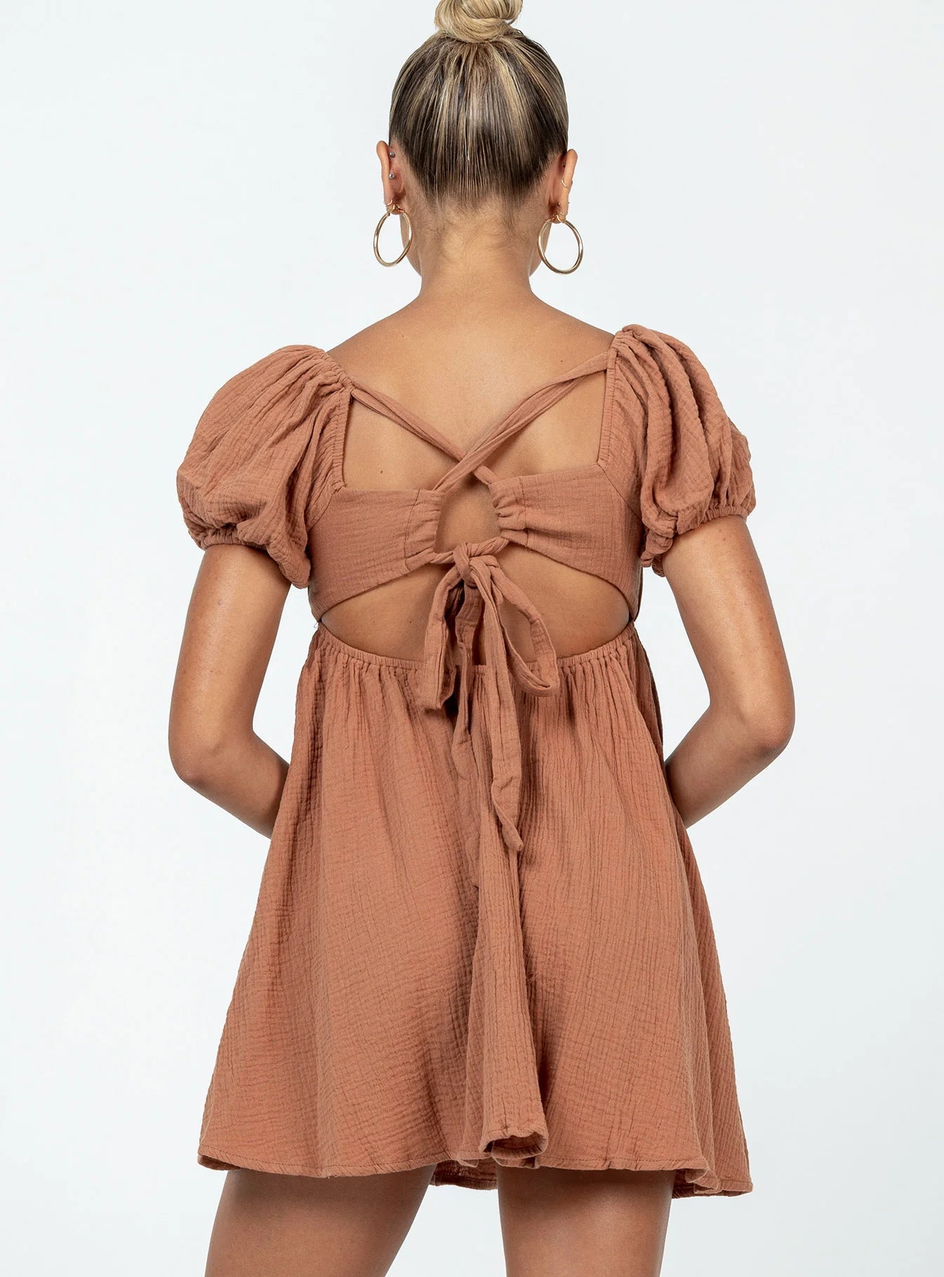 Lets Dance Mini Dress Brown