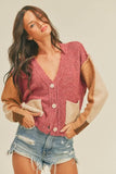 Joe Berry and Camel Colorblock Cardigan
