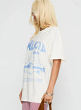Galicia Spain Graphic Tee White Blue