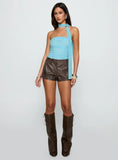 Sorelle Scarf Bodysuit Blue