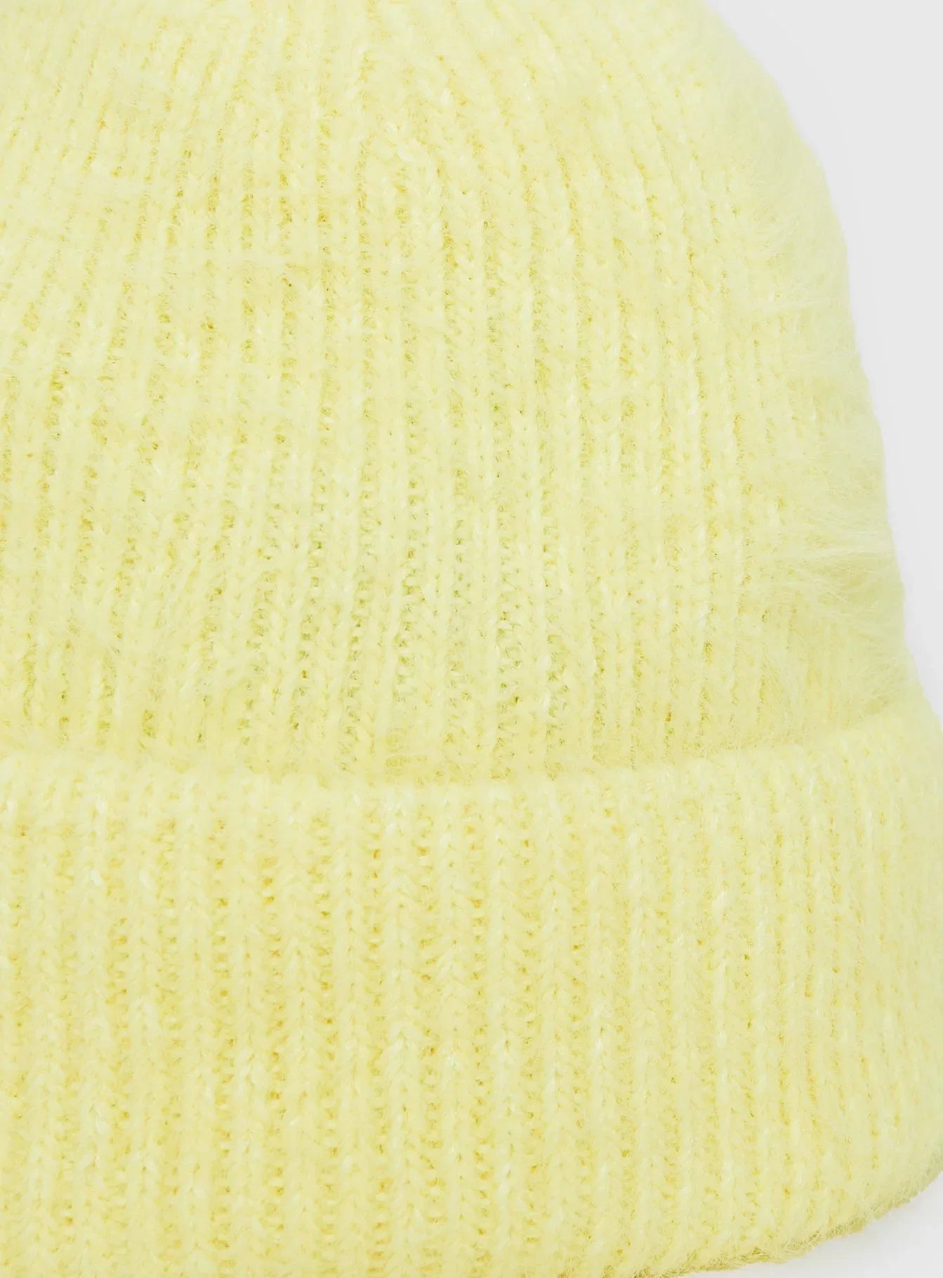 Kalyn Fluffy Beanie Lemon