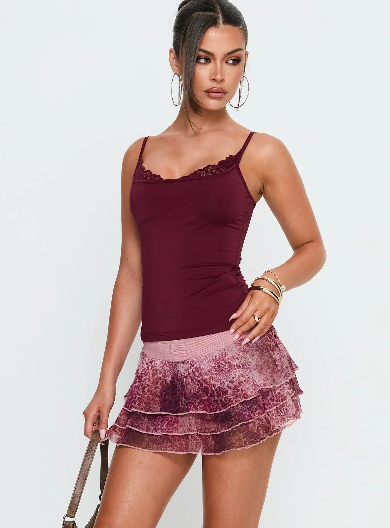Ready To Party Frill Skort Pink Leopard