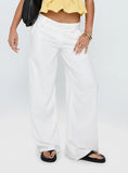 Pedra Wide Leg Pant White