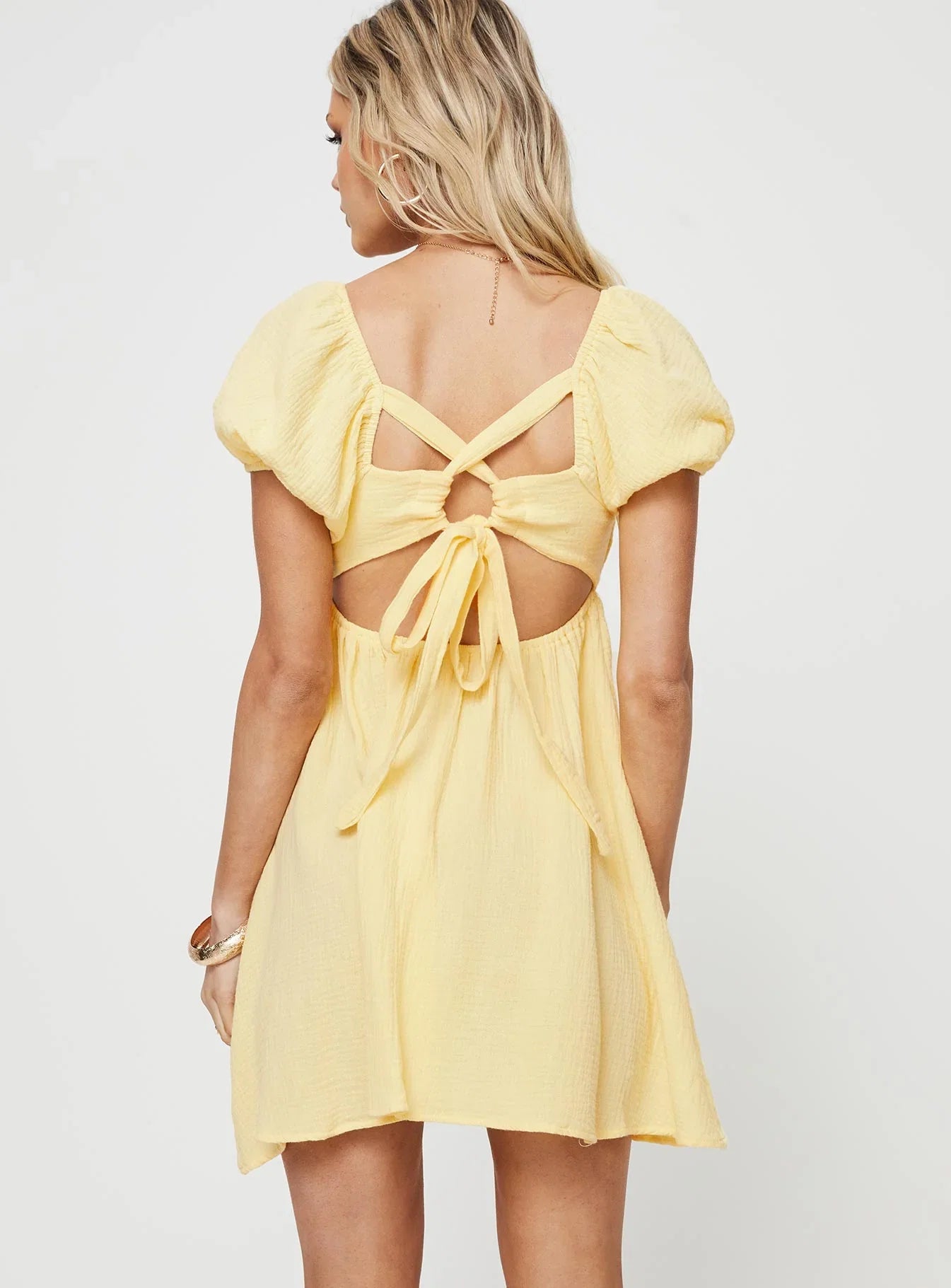 Lets Dance Mini Dress Yellow