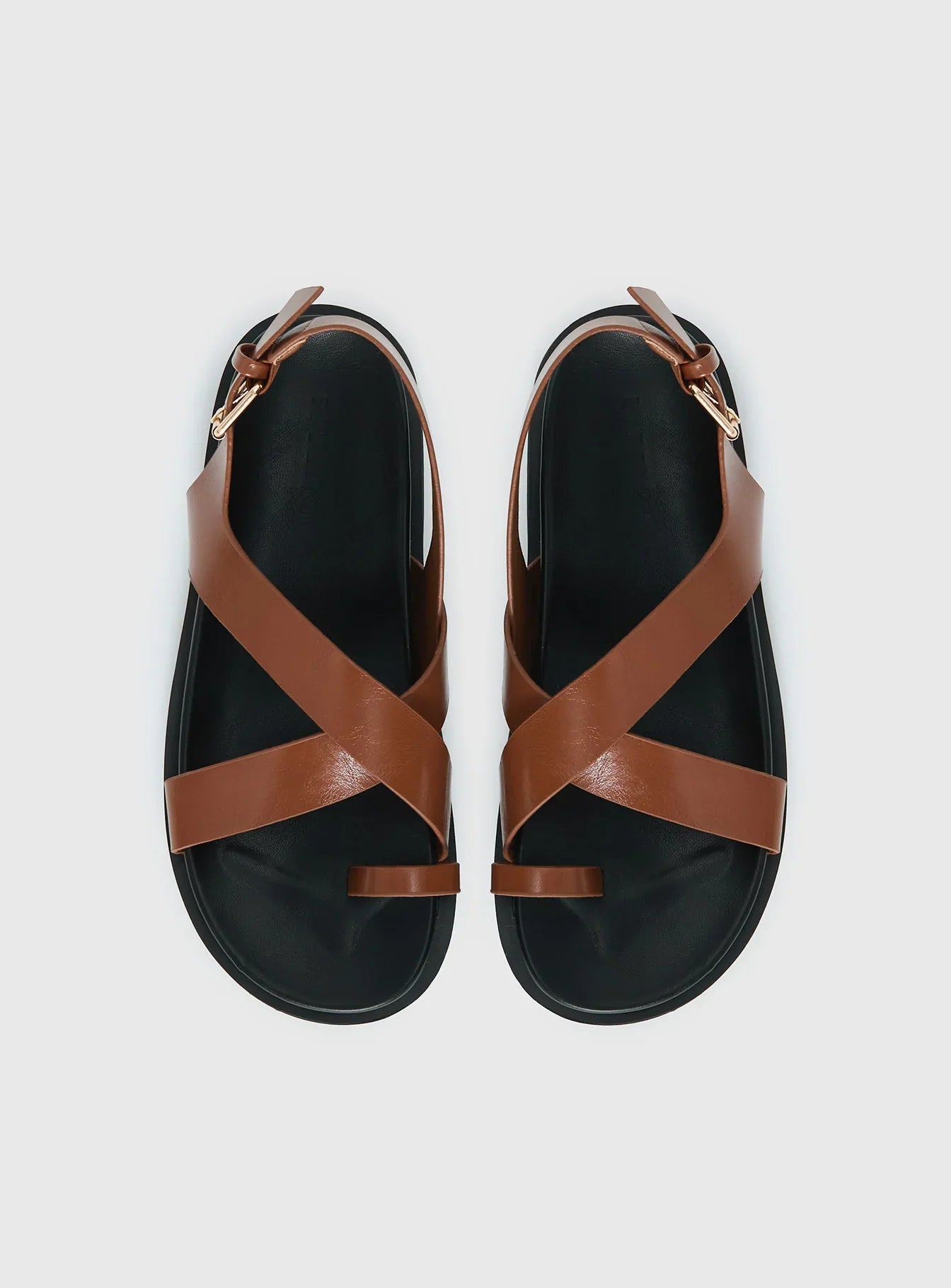 Billini Tennie Sandals Tan Black