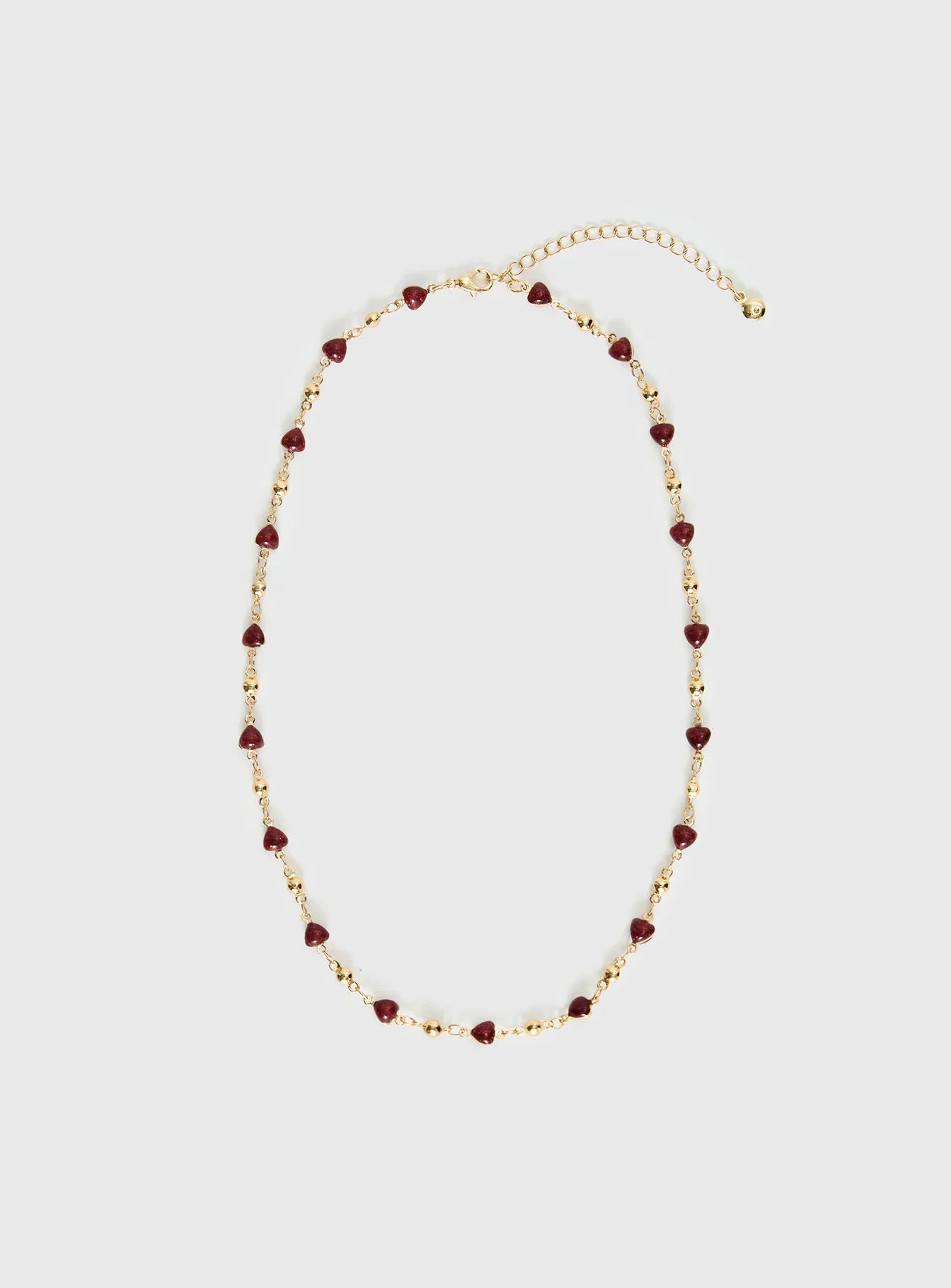 Daqiuri Necklace Gold Red