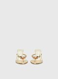 Billini Dalella Thong Heels Gold Metallic