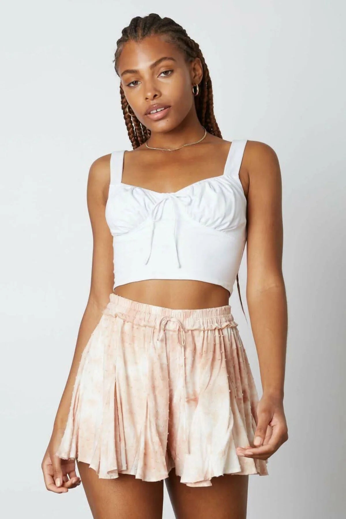 By The Sea Beige Tie Dye Shorts