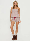 Chill Club Sleep Boxer Shorts Red / White Stripe