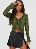 Kareela Long Sleeve Top Green