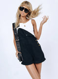 Kacey Short Overalls Black