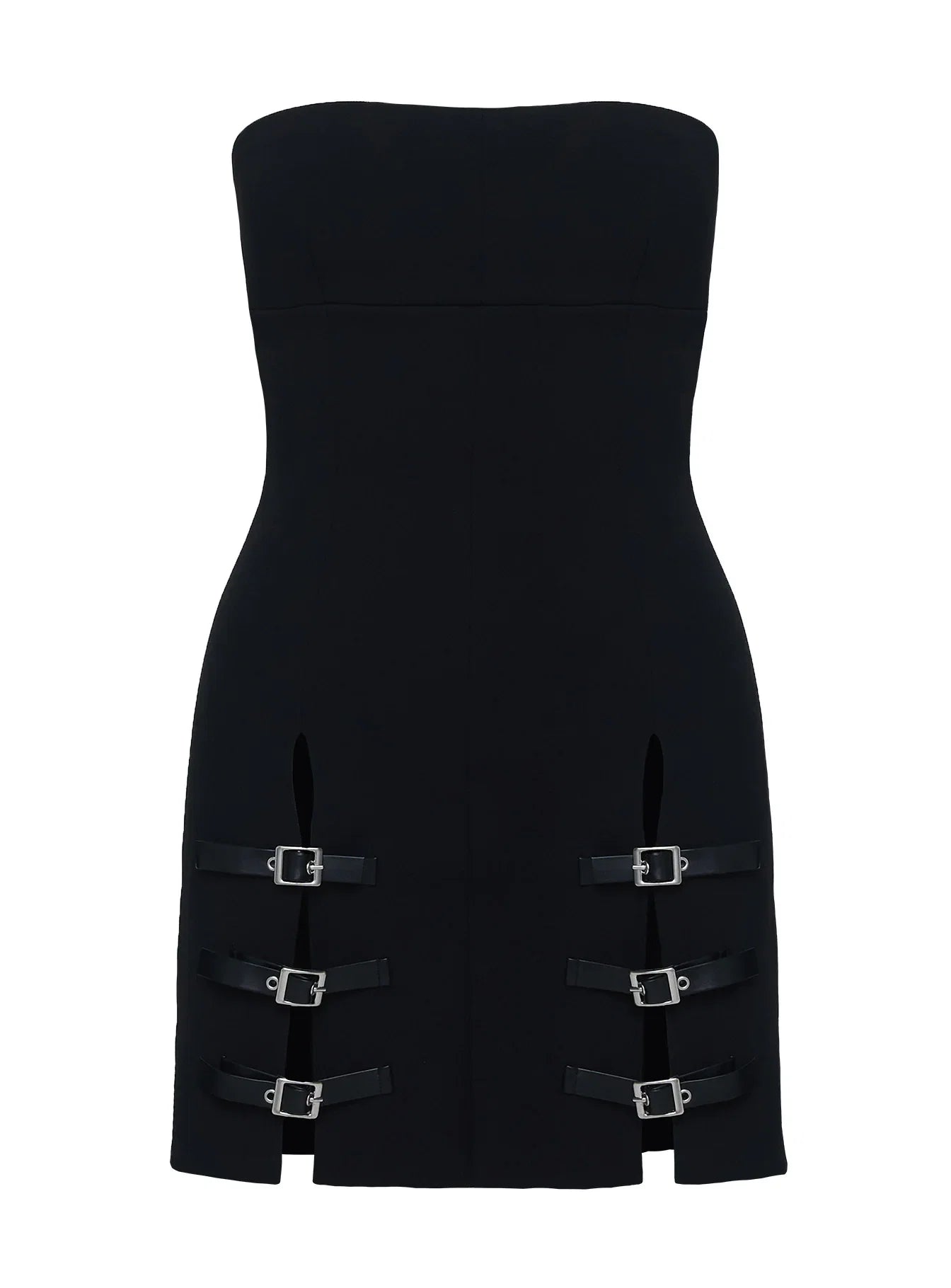 Pleasance Strapless Mini Dress Black