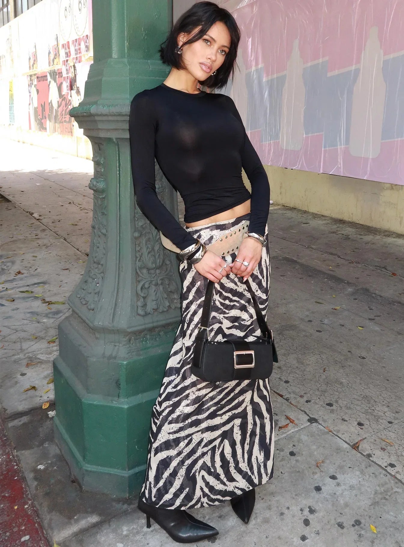 Arnim Long Sleeve Top Black