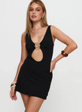 Jaqueline Cut Out Mini Dress Black