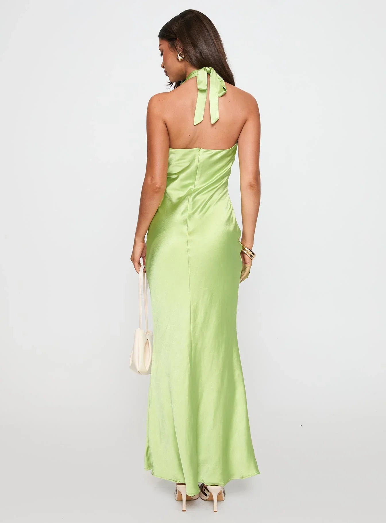 Gloriana Halter Maxi Dress Green