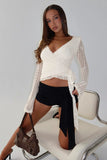 Eldric Tie Waist Micro Shorts Black