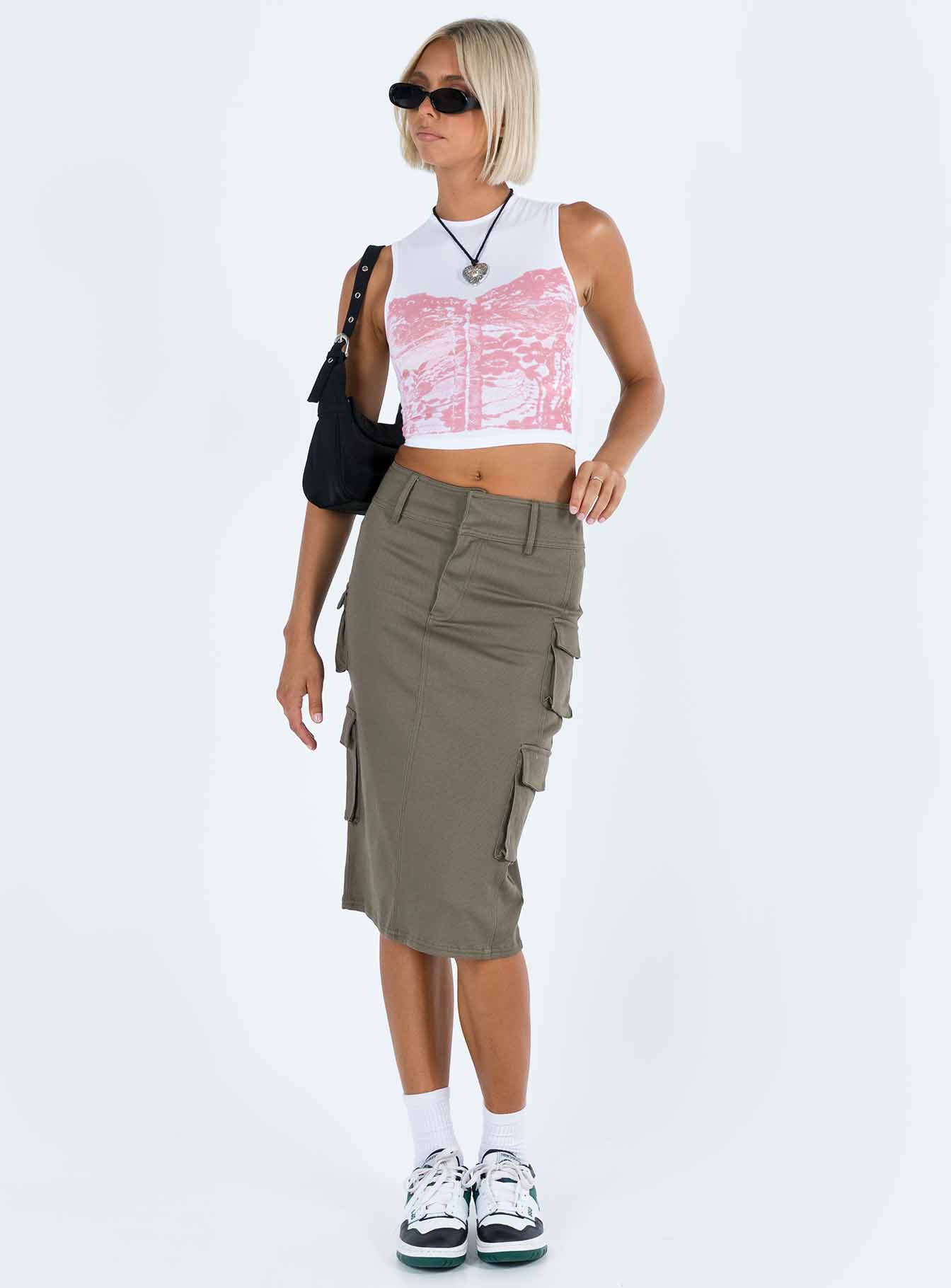 Monlo Top White Pink