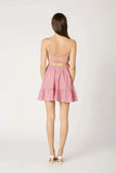 Argie Red Gingham Strapless Romper