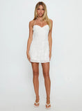 Laurana Tie Back Mini Dress White