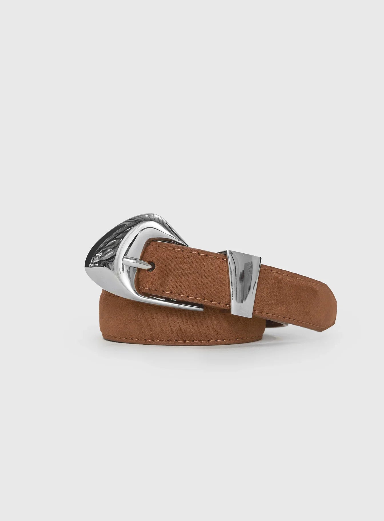 Youre Strong Belt Brown Silver