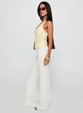 Leisure State Knit Pant White
