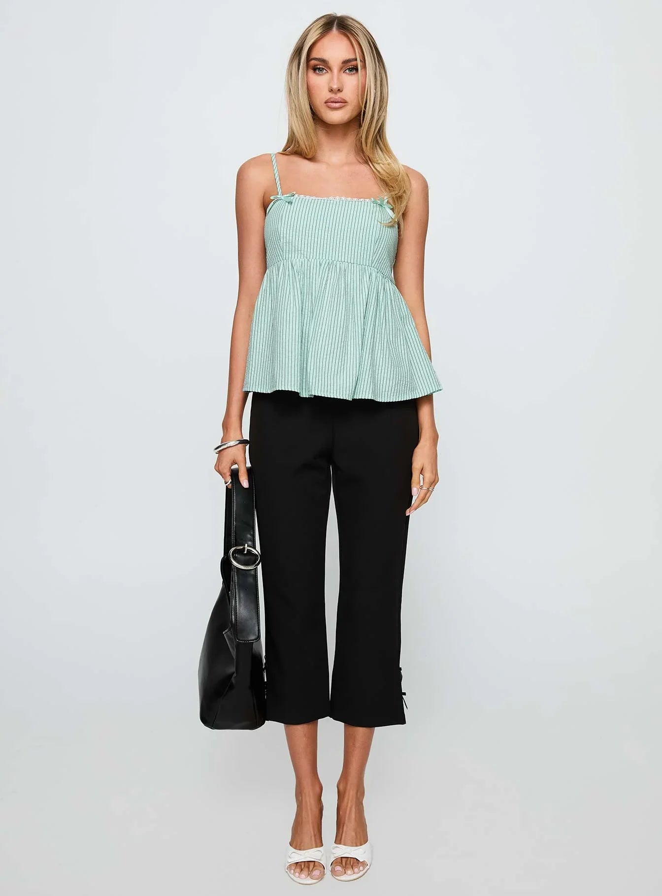 Peace Of Mind Top Green Stripe