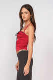 Holly Berry Satin Ribbon Bow Top