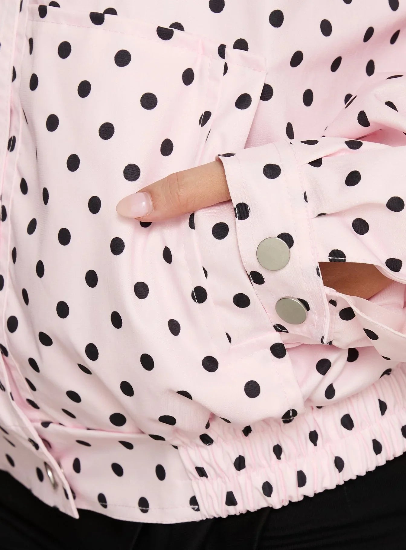 Swayer Oversized Jacket Pink Polka Dot