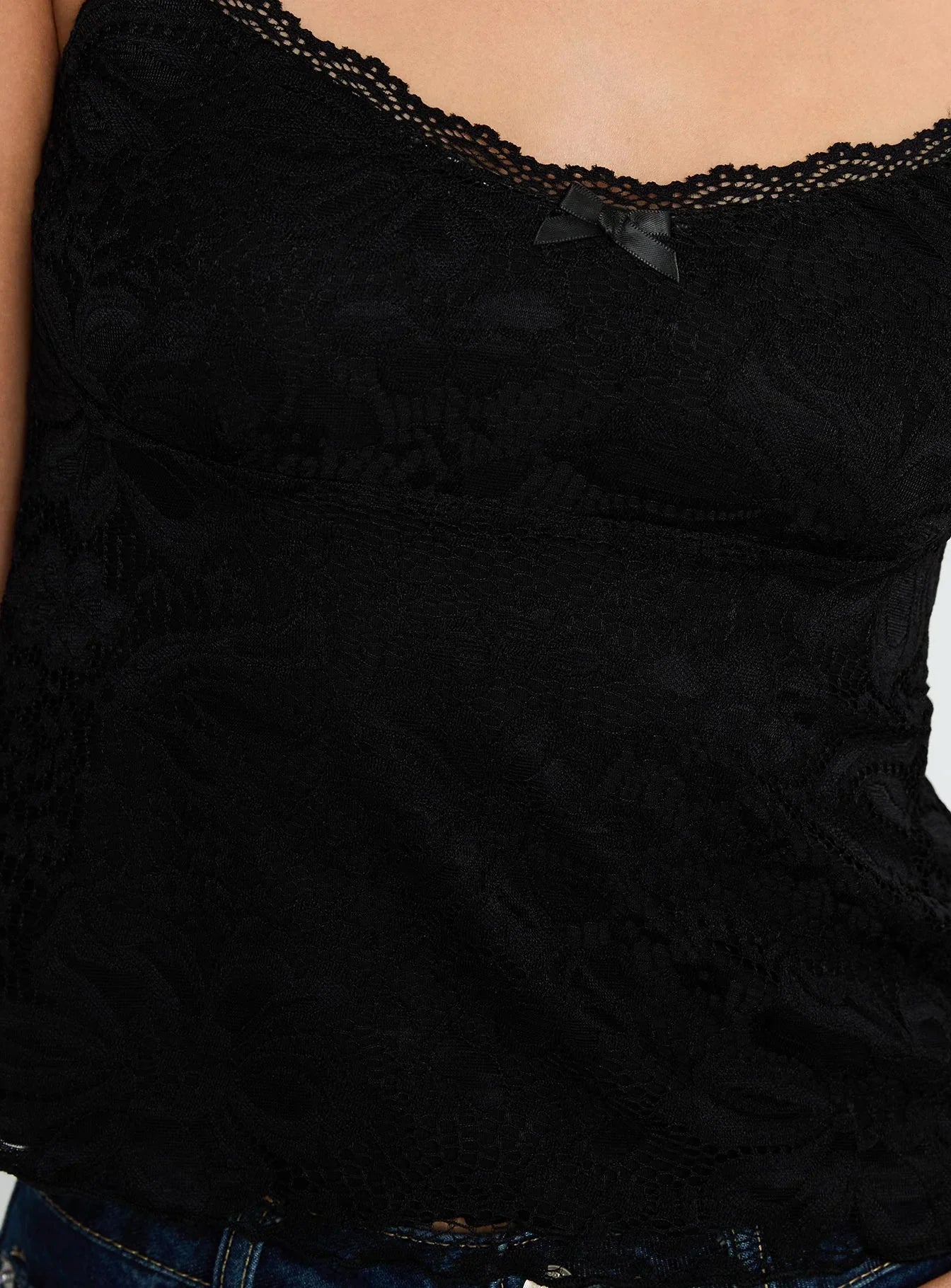 Madaleine Lace Top Black