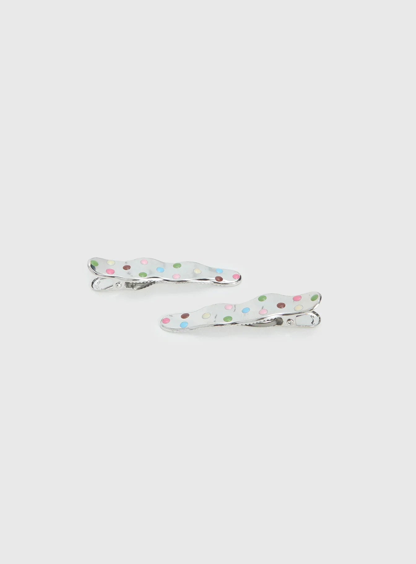 Kind To Another Hair Clips Silver Multi
