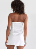 Irena Strapless Mini Dress White