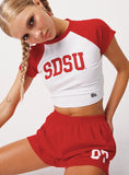 SDSU Homerun Tee White Red