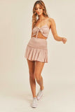 Santorini Blush Pink Mini Dress Set