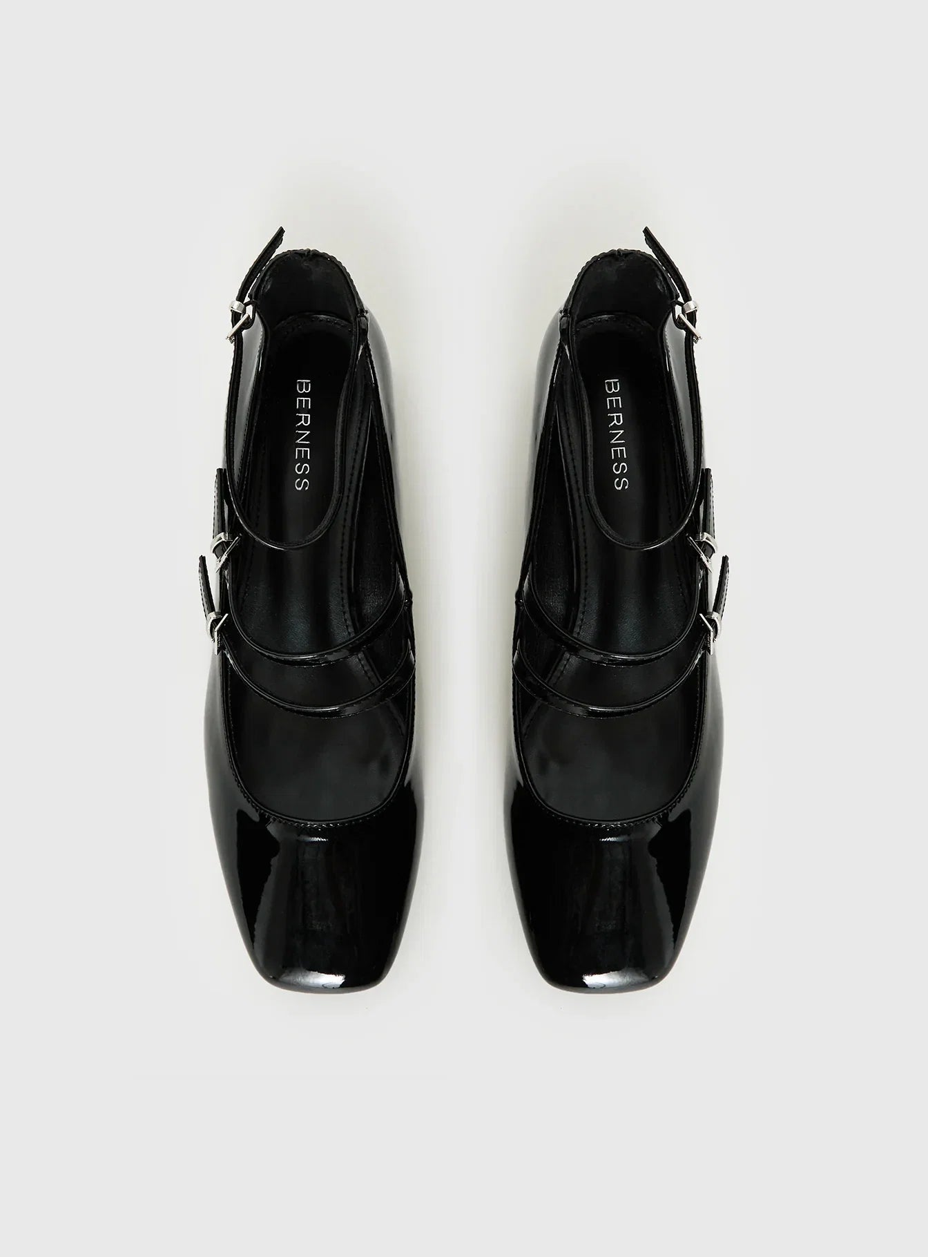 Berta Heels Black Patent