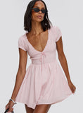 Wescott Stripe Playsuit Pink / White