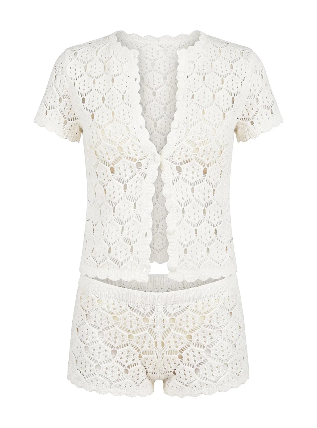 Sun Still Shines Crochet Set White