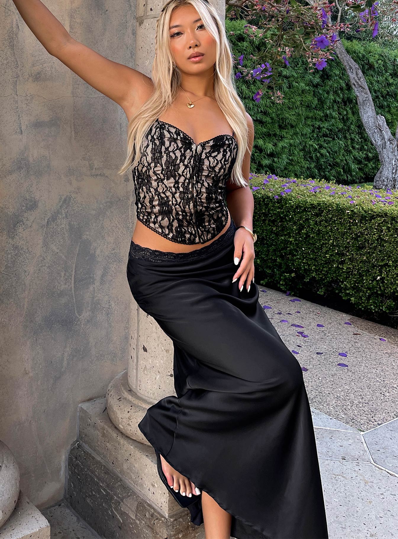 The Charmaine Maxi Skirt Black