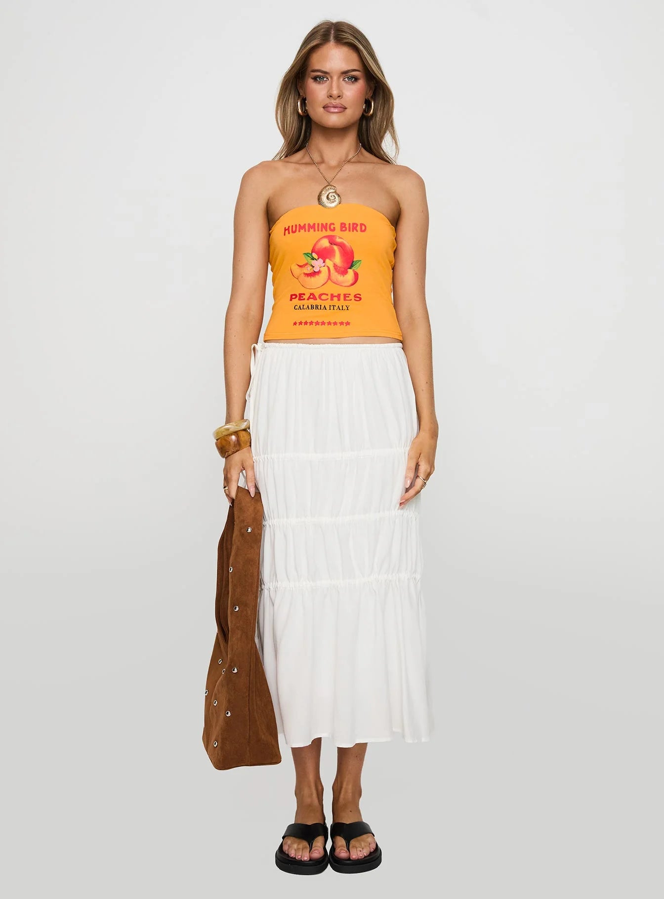 Peaches Tube Top Orange