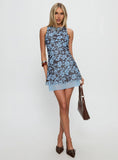 Buffie Mini Dress Brown Floral