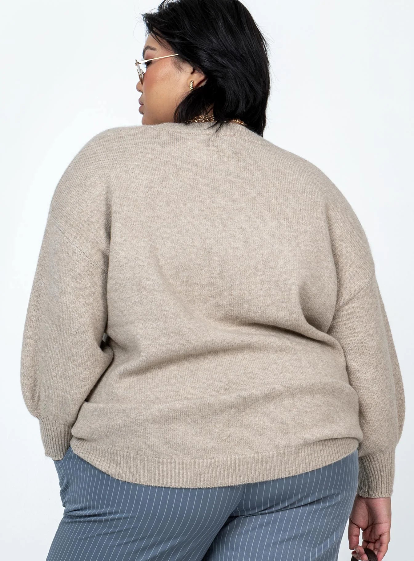 Ryanna Sweater Beige Curve