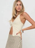 Kingley Halter Top Cream