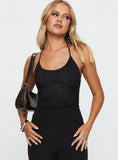 Fuel My Soul Lace Bodysuit Black