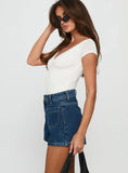 Take My Breath Denim Shorts Blue