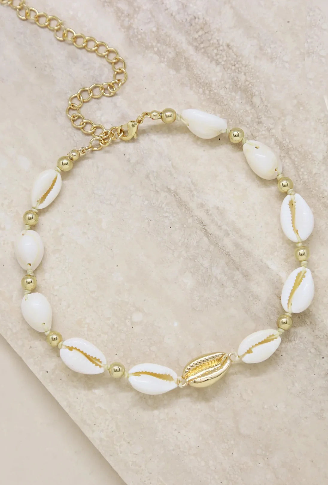 Ettika Cowrie Shell Choker Necklace